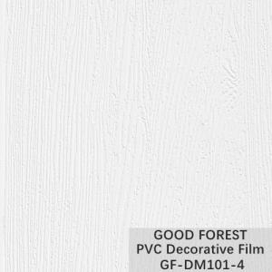 Quality Cabinet Wood Grain PVC Decorative Film Pure Colour Blistering wholesale