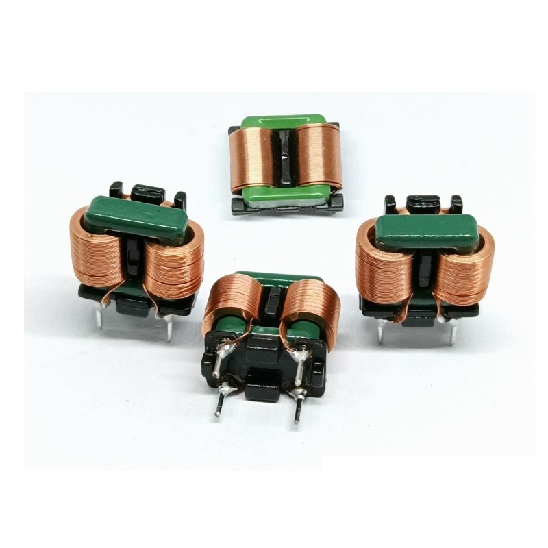 Square Mn-Zn Ferrite Toroidal Inductor Horizontal High Power Inductor 20mH Flat Wire DIP Common Mode Filter