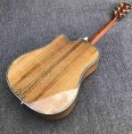 Aablone Tree life Cutaway Koa wood acoustic guitar 41 inch Ebony fingerboard