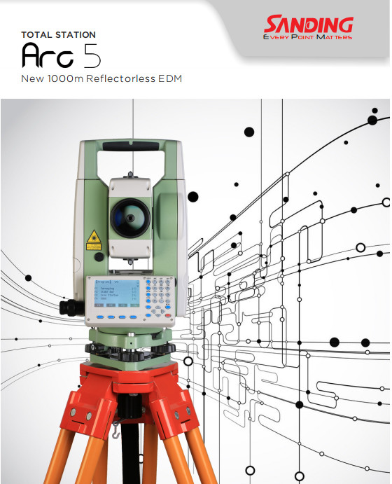 4MB MaxSD Sanding Arc 5 Pro Total Station SD-Card / Mini USB / RS232C Internal Memory