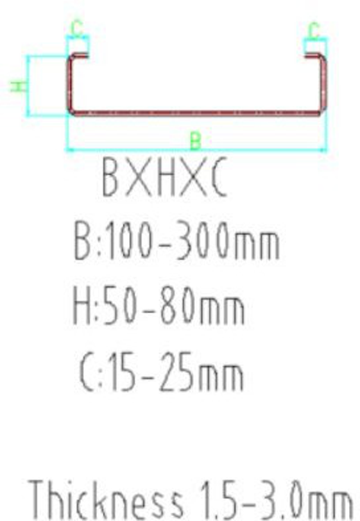 8Kg Z C Purlin Roll Forming Machine Full Automatic Steel Frame