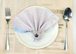 Children Personalized Dinner Napkins Cotton Double Fabric Cute Pattern With