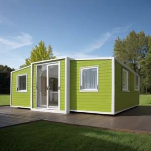 Quality 20 Feet Portable Waterproof Anti Seismic Two Bedroom Container House Foldable Container House wholesale