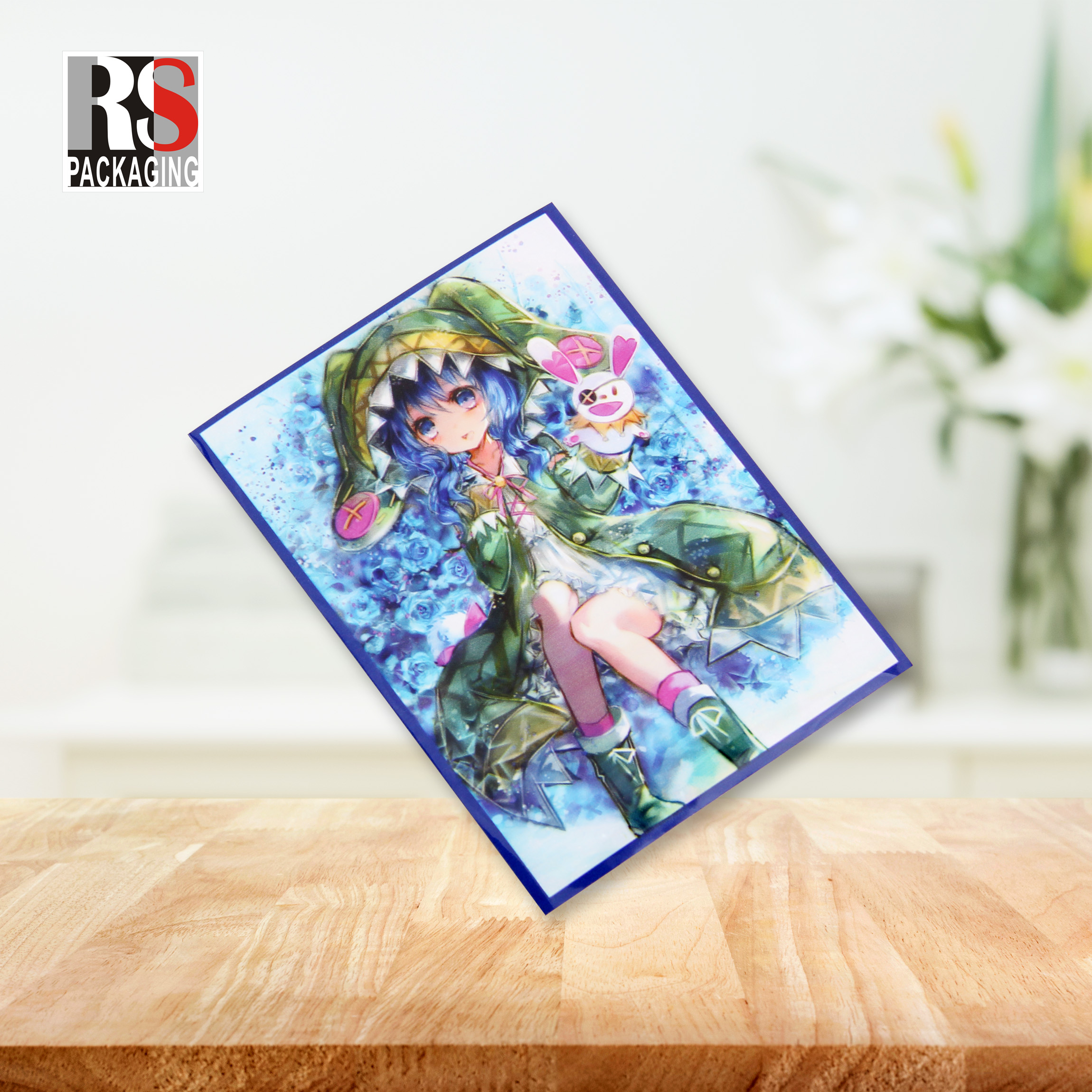 Clear Sim Poly Holographic Game Card Sleeves Anime Trading Card Sleeves Yugioh
