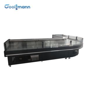 Quality Frost Free Meat Display Freezer 570L Freestanding Butcher Counter Shop Chiller wholesale