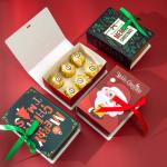 Custom Christmas Candy Box Paperboard Creative Magic Book Decorative Empty