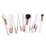 Jessup 15pcs White/Rose gold Essential Makeup Brushes Set Cosmetic Brush