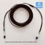 Duplex Armored Fiber Patch Cord DLC-DLC-20M 3.3mm Black LSZH Patch Lead