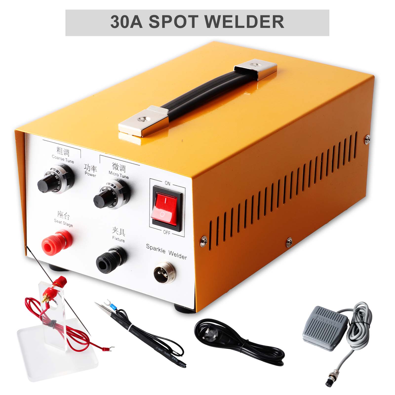 30A Pulse Spot Laser Welding Machine 380W for melon buckle platinum