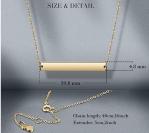 OEM ODM Stainless Steel Fashion Necklaces Textured Nameplate Pendant Necklace