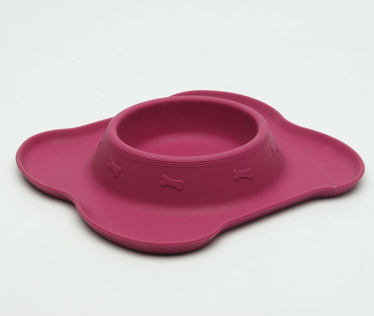 Flower Shape Professional Safe Dog Bowls Diameter 20cm 138g Weight