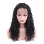 5X5 Lace Jerry Curly Wigs Human Hair Lace Front 24 Inches Human Hair Wig Nature