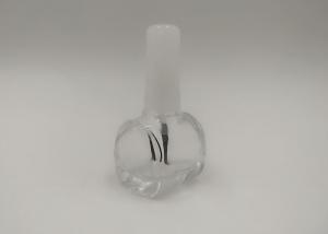 Quality Glass Beauty Makeup Nail Polish Bottle HS Code 392330 With White Brush wholesale