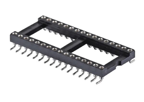 2.54mm IC Socket Round Female Header connector SMT Type 6Pin 10Pin 28Pin thru