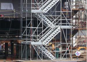 Quality Hot Dip Galvanized Kwikstage / K - Stage Cuplock Stair Tower With Safety Ladder wholesale