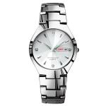 3ATM Quartz Couple Watches OEM Silvertone Luxury Couple Watches Date Function