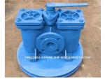 Duplex Oil Filter & Double Oil Strainers Model AS16050 CB/T425 Cast Iron Body