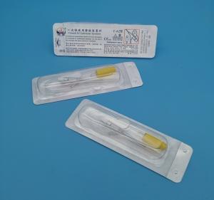 Quality Yellow Disposable IV Cannula 24G Butterfly Positive Pressure Type Pediatric Neonatal Infusion wholesale