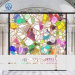 Antique Stained Glass Mosaic Customized For Home Decoration