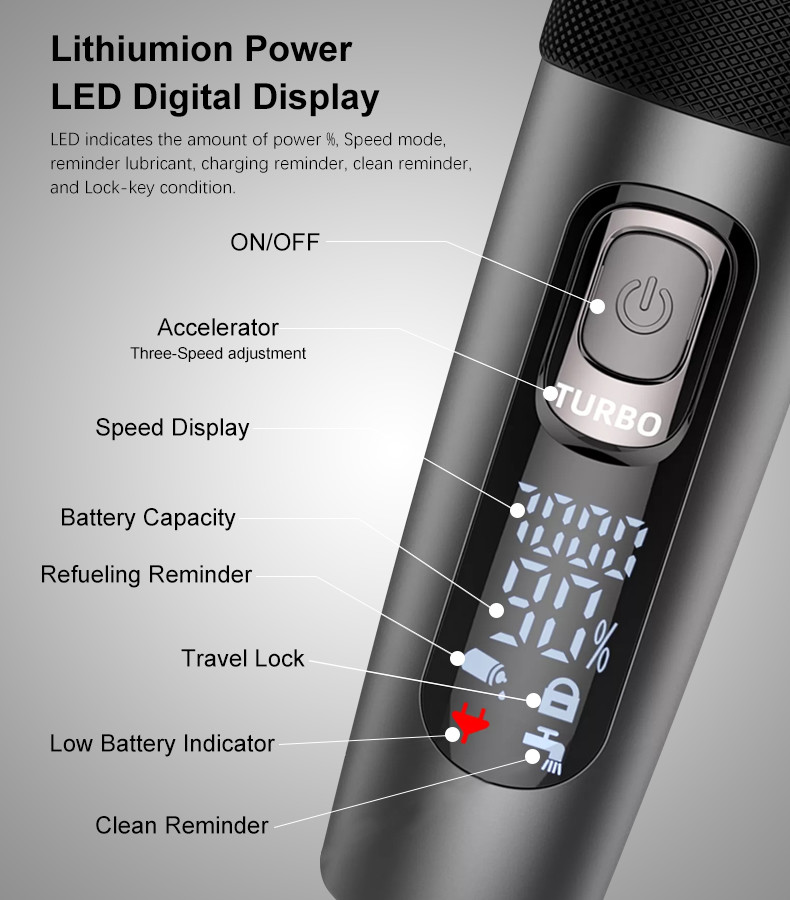 Waterproof Electric Cordless Hair Trimmer 10w Multifunctional For Men