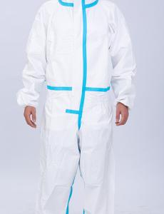 Quality EN14126 Disposable Coverall Medical Protective Clothing Sterile XXL wholesale