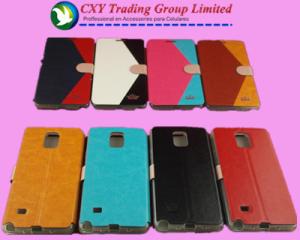 Quality 2 Colors Lether Case For Samsung Galaxy Note 4 wholesale