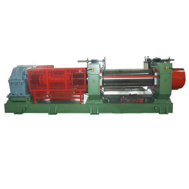 Used 11400kg Huicai Rubber Two Roll Open Mixing Mill for Reclaimed Rubber Processing