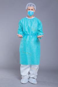 Quality GB15979-2002 Long Sleeve Rib Cuff SMS Surgical Disposable Gowns wholesale