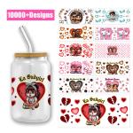 UV DTF Cup Wrap Transfers For Cups Wraps Custom Logo Libbey Glass Tumbler For