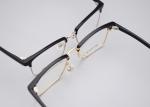 Modern Business Browline Glasses Metal Frame Perfectly Match All Face Shapes