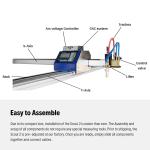 CNC Gantry Metal Plasma Cutting Machine 15kw LGK100A Power Supply