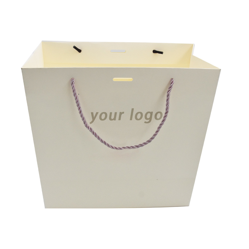 Recyclable Small Red Kraft Custom Paper Shopping Bags With Handle