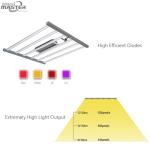 395nm 600W LED Bar Grow Lights IP65 PPFD Wattage For Seedlings