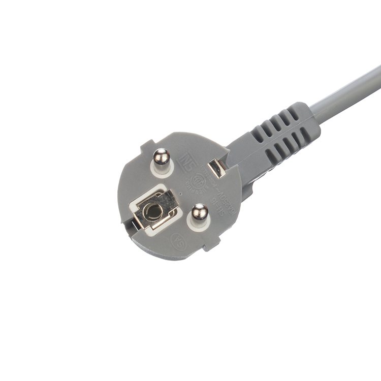 Euro Standard VDE Power Cord Cee7/7 Plug with Terminal Stripped Ended 16A/250V H05vv-f Pvc Flexible Cable Commercial