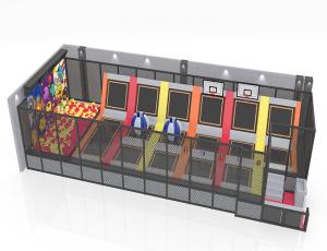 Quality Climbing Wall Outdoor Playset With Trampoline PP Material Waterproof wholesale