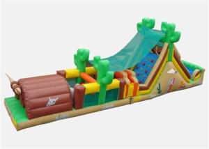 China Customized Outside Obstacle Course Games Inflatable With Air Blower on sale