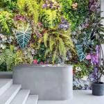 PE Leaf Anti Aging Vertical Greening Decorative For Landscaping