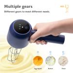 Colorful 3 Speed Electric Egg Beater With Plastic Handle Purple