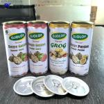 250ml Tinplate Beverage Tin Can Packed For Many Kinds Of Fruit Juice