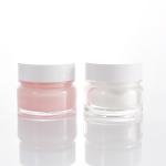 Screw Cap 1.69oz 50g Cosmetic Cream Jars Acrylic Plastic Bottle