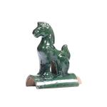 Glazed Surface Antique Chinese Roof Tile Figures Decoration