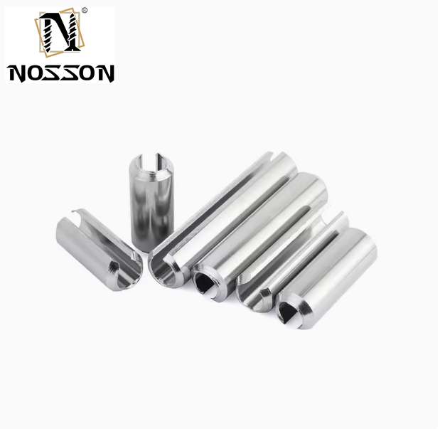 Black Coated Spring Steel Slotted Heavy Duty Rolling Spring Pin with High Corrosion Resistance DIN1444 Standard
