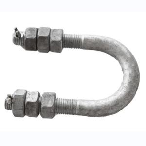 Quality 35KN Electric Power Fittings HDG U Bolt 80MM - 140MM wholesale