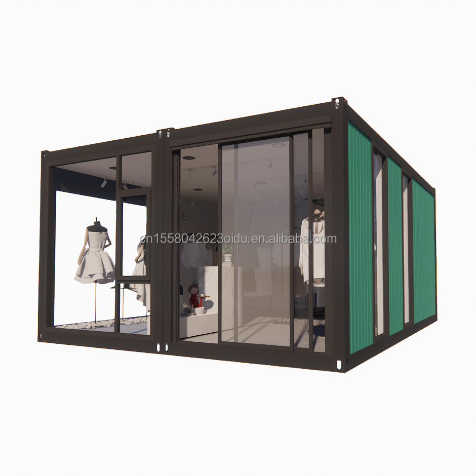 Collapsible Combination Living Wooden House for Shop Customized Color Steel Frame Galvanized Steel Bending 180g