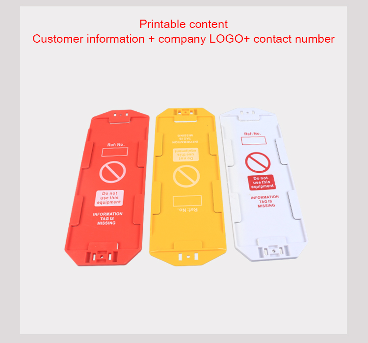 Heart Resistant Safety Lockout Tags Humanized Design With Multifunctional Insert