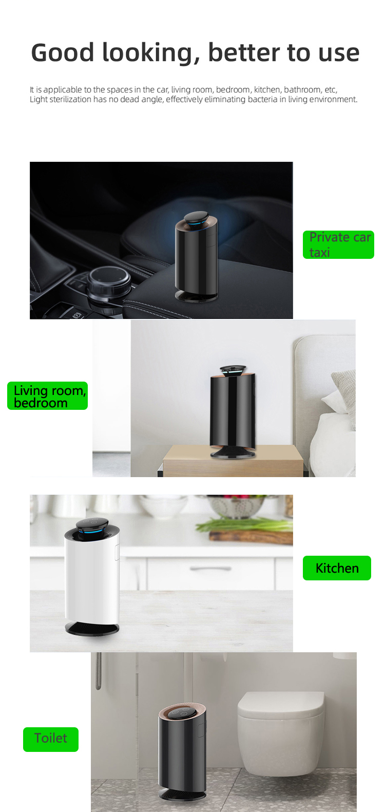 HOMEFISH 99.9% Smart Mini Air Purifier Air Purificaion Mosquito Killer