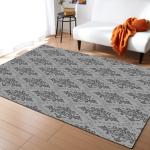 Checkered Bathroom Bedroom Floor Carpets European Style Nonslip