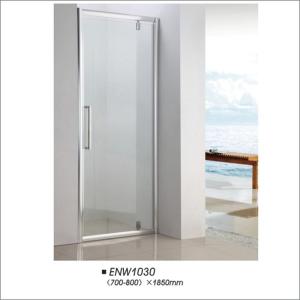 Quality Framed Hinged Glass Shower Door / Hinged Shower Screen For Hotel Bathroom wholesale
