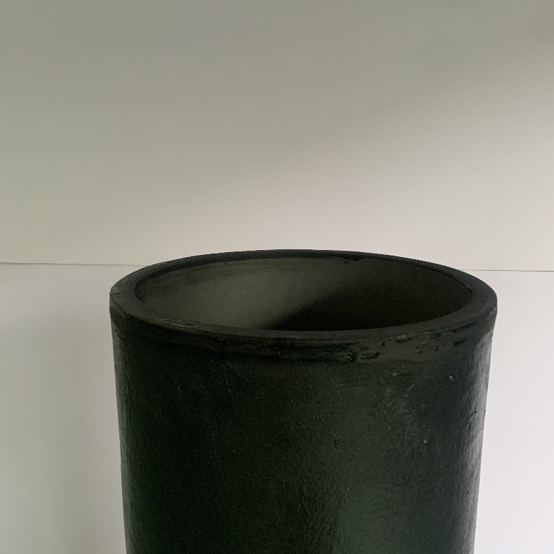 Carborundum Crucible Graphite Straight Barrel Vessel Metal Melting Anti-erosion