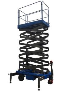 Quality 8m Working Height Manganese Steel Mobile Scissor Lift Electrical Pulling Loading Capacity 450kg wholesale